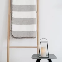 Riema Kuscheldecke Stine grau-weiß