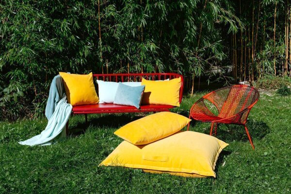 Kissenhülle Nicky eckig 40x60cm von farbenfreunde royal navy blue