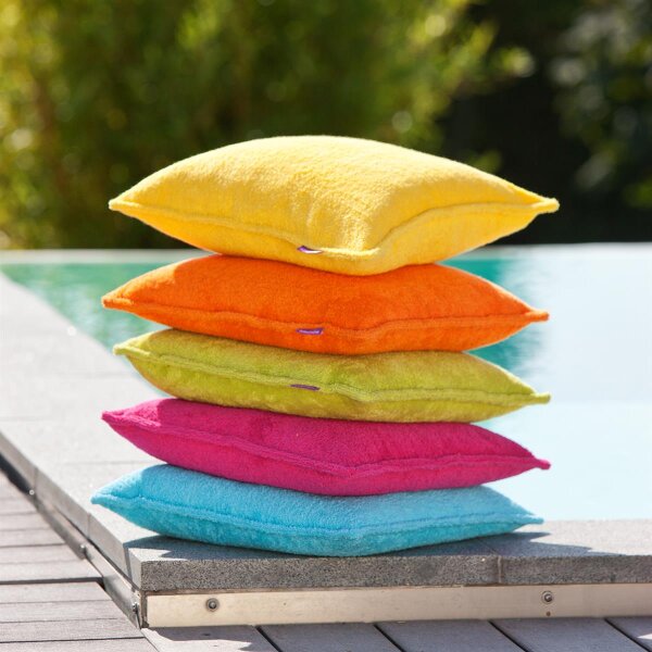 FRESH Frottee Kissenhülle 40x40cm von farbenfreunde Auster