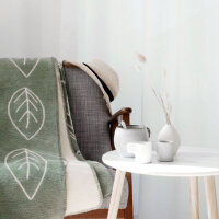 Riema Kuscheldecke Bente grün-natur