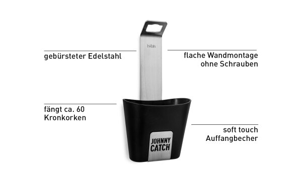JOHNNY CATCH Cup Flaschenöffner silber