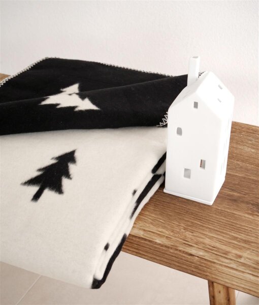 Riema Kuscheldecke SMILLA schwarz-natur