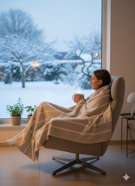 Riema Kuscheldecke ANNA beige-natur