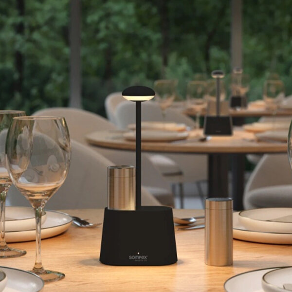 Sompex Heureca Akku-Tischleuchte schwarz