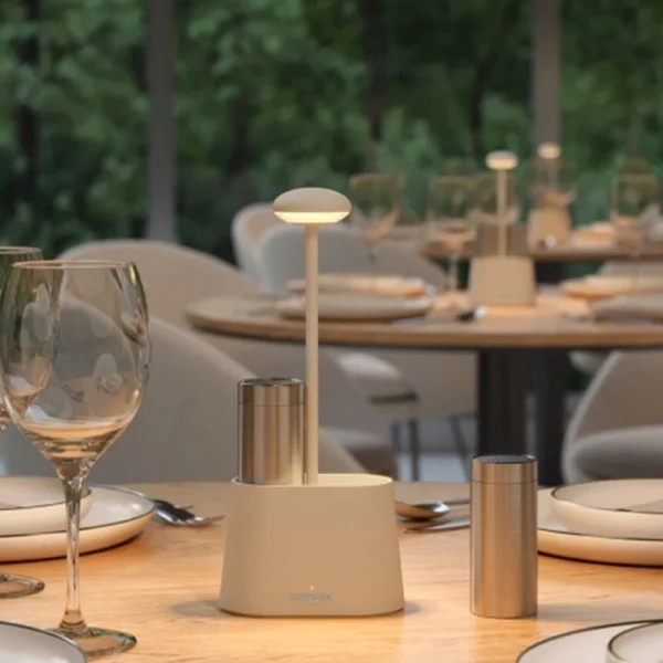 Sompex Heureca Akku-Tischleuchte sand