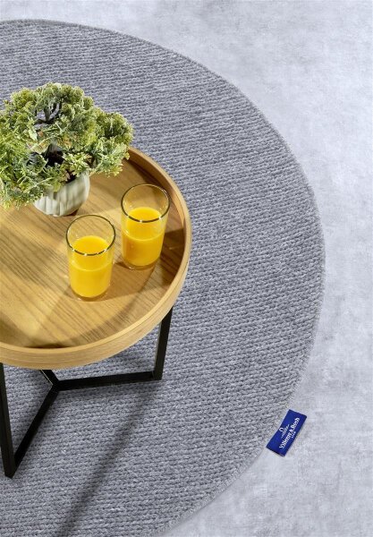 Villeroy & Boch Wollteppich Francois  rund Silber