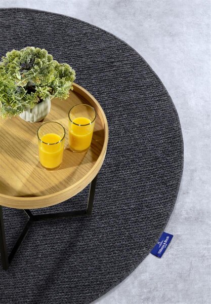 Villeroy & Boch Wollteppich Francois rund Anthrazit