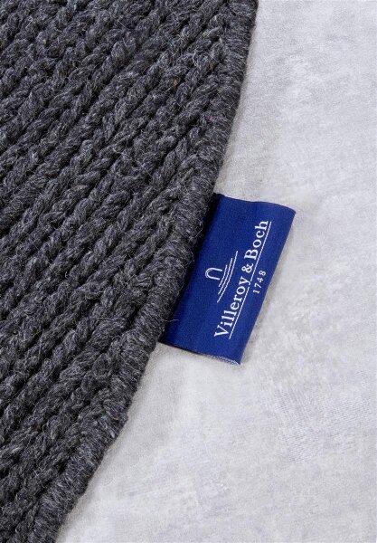 Villeroy & Boch Wollteppich Francois rund Anthrazit