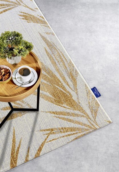 Villeroy & Boch In- & Outdoor Teppich Leonie Creme Gold