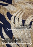 Villeroy & Boch In- & Outdoor Teppich Oktavie Dunkelblau Gold