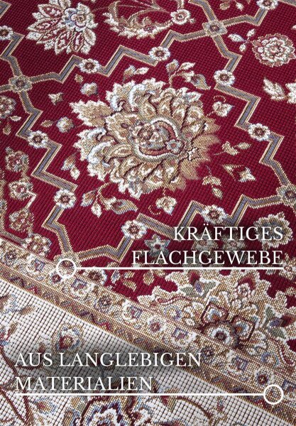 Villeroy & Boch In- & Outdoor Teppich Pierre Rot Creme