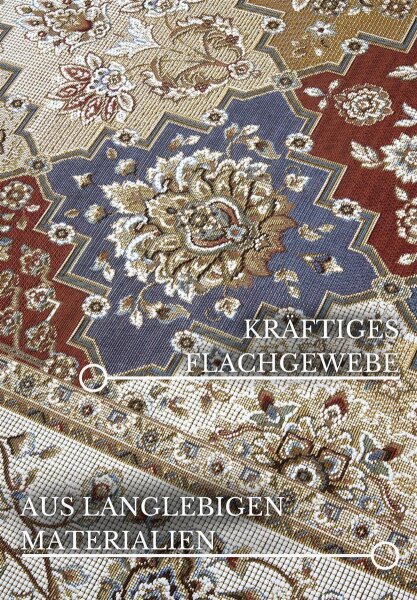 Villeroy & Boch In- & Outdoor Teppich Pierre Creme Bunt