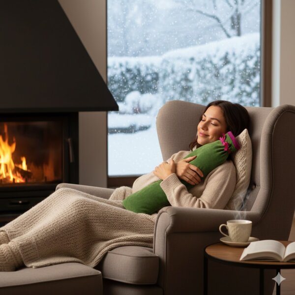 Twins Wärmflasche lang irish green von farbenfreunde