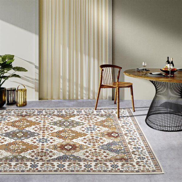 Villeroy & Boch In- & Outdoor Teppich Domenique Creme Bunt