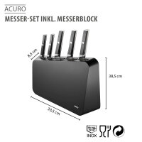Gefu Messer-Set inkl. Messerblock ACURO 6-teilig