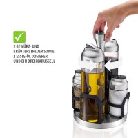 Gefu Essig-Öl und Gewürz Menage KIPPO 5-teilig