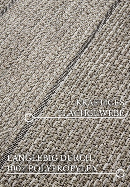 Villeroy & Boch In- & Outdoor Teppich Isabella Natur Braun