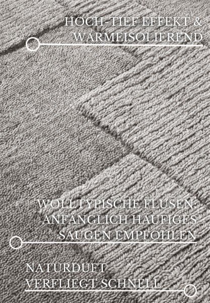 Villeroy & Boch Wollteppich Wilhelmine Grau