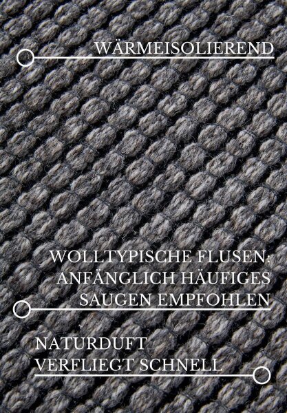 Villeroy & Boch Wollteppich Charles Natur Grau Beige