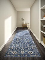 Villeroy & Boch Kurzflor Teppich Ernest Blau Creme