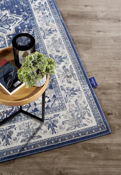 Villeroy & Boch Kurzflor Teppich Jehanne Blau Creme