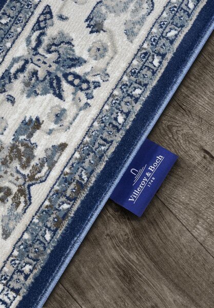 Villeroy & Boch Kurzflor Teppich Jehanne Blau Creme