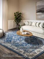 Villeroy & Boch Kurzflor Teppich Jehanne Blau Creme