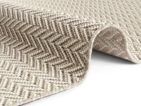 Elle Decoration In- & Outdoor Teppich Arras Natur Braun