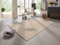 Elle Decoration In- & Outdoor Teppich Arras Natur Braun