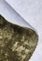 Elle Decoration Cosy Hochflor Teppich Calida Dschungelgrün Rund