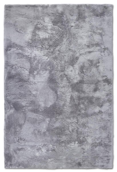 Elle Decoration Cosy Hochflor Teppich Calida Silber