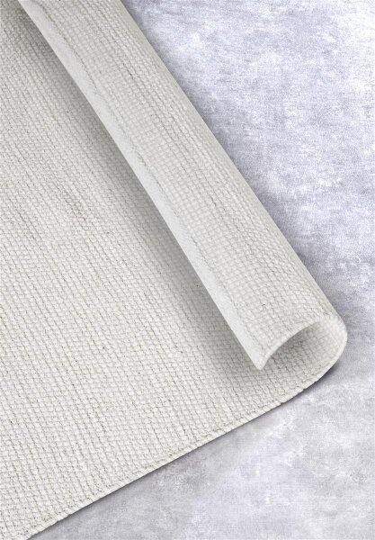 Elle Decoration Wollteppich Pradesh Natur Weiß