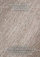 Elle Decoration Wollteppich Pradesh Linen Weiß