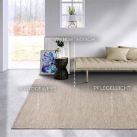 Elle Decoration Wollteppich Pradesh Linen Weiß