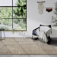 Elle Decoration Gallery Hochflor Teppich Chappe Beige
