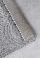 Elle Decoration Gallery Hochflor Teppich Chappe Hellgrau