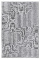 Elle Decoration Gallery Hochflor Teppich Chappe Hellgrau