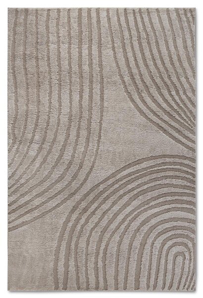 Elle Decoration Gallery Hochflor Teppich Pigment Beige