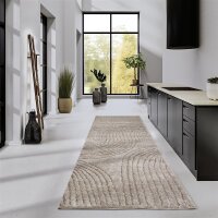 Elle Decoration Gallery Hochflor Teppich Pigment Beige