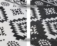 Elle Decoration Gemini In- und Outdoor Wendeteppich Dynamic Schwarz