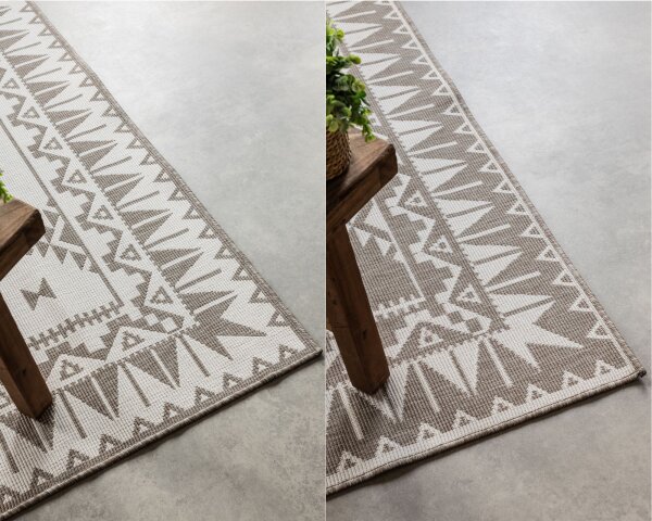 Elle Decoration Gemini In- und Outdoor Wendeteppich Dynamic Linen