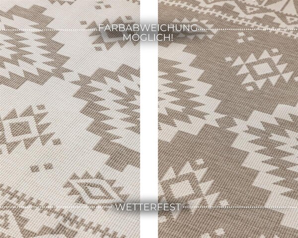 Elle Decoration Gemini In- und Outdoor Wendeteppich Dynamic Linen