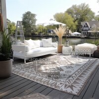 Elle Decoration Gemini In- und Outdoor Wendeteppich Dynamic Linen