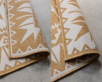 Elle Decoration Gemini In- und Outdoor Wendeteppich Dynamic Ocker