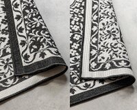 Elle Decoration Gemini In- und Outdoor Wendeteppich Meekly Schwarz