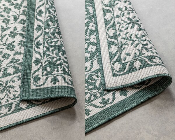 Elle Decoration Gemini In- und Outdoor Wendeteppich Meekly Grün