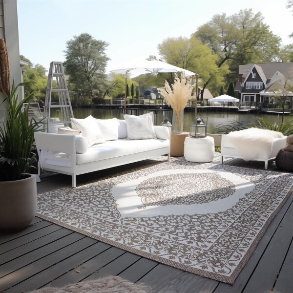Elle Decoration Gemini In- und Outdoor Wendeteppich Meekly Linen