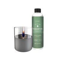 Tenderflame Lilly 10 Dark Grey + 0,5L Tenderfuel Geschenkset