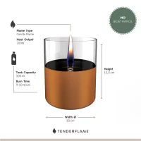Tenderflame Lilly 10 White + 0,5L Tenderfuel Geschenkset