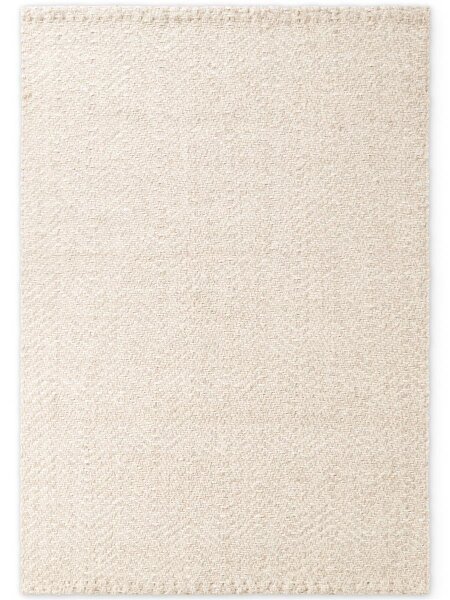 Elle Decoration Majoli Jute & Wollteppich Herringbone Majoli Natur Weiß